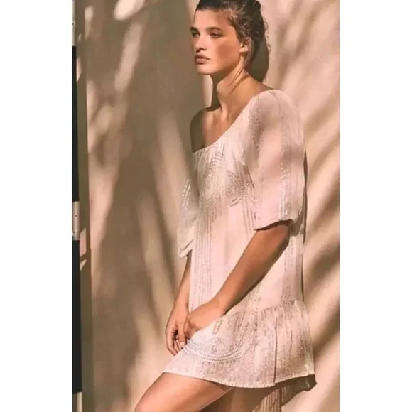 beaded sands swing dress Brigitte Brianna Swing Dress